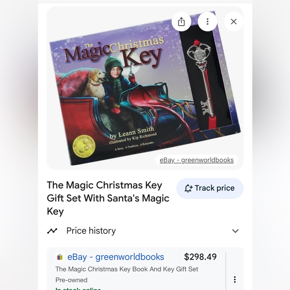 The Magic Christmas Key Book with Key - Picture 4 of 4